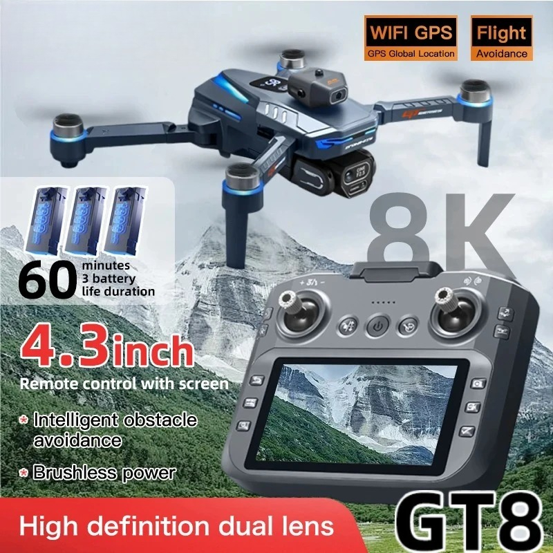 Оригинальный дрон GT8 8K с про – обзор и цена Drone Surveying